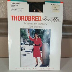 Vintage Thorobred For Her Pantyhose with lycra for a silky, smooth fit. Tuxedo B